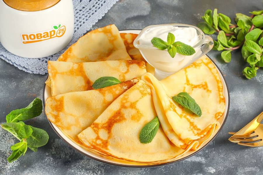 Блины на сметане