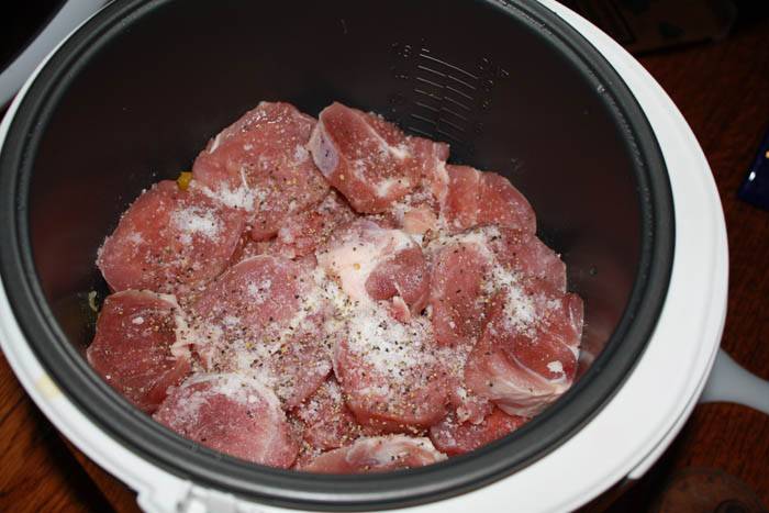 Рецепт: Мясо по-фински в мультиварке