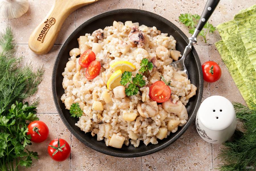 Ризотто с морепродуктами