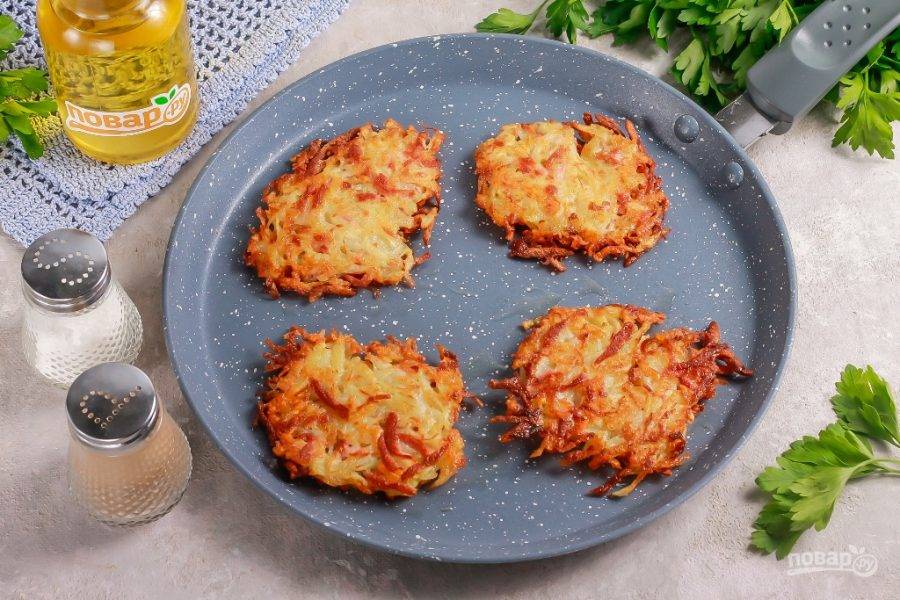 Драники картофельные с грибами и сыром — пошаговый рецепт