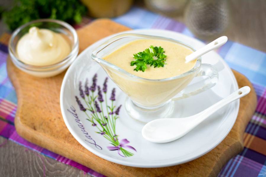 Горчичный соус – пошаговый рецепт приготовления с фото