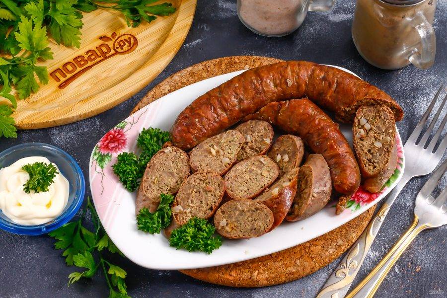 Рубленная печёночная колбаса с чесноком рецепт с фото, как приготовить на sauna-chelyabinsk.ru