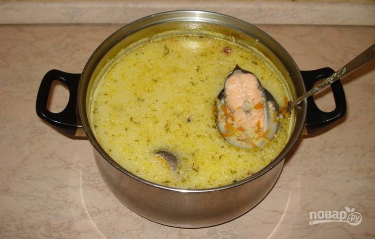 Суп с красной рыбой (без картофеля) - пошаговый рецепт с фото