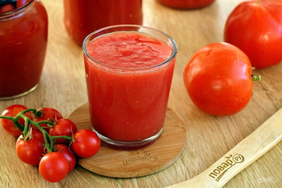 Рецепт домашнего томатного сока из помидор через мясорубку на зиму