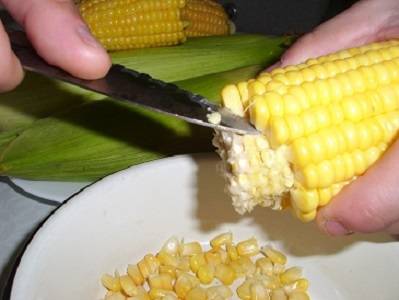 Кукуруза консервированная, заготовки без стерилизации