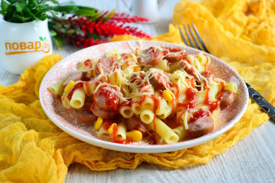 Макароны с сосисками - рецепты с фото. Как приготовить макароны с сосисками вкусно и просто?