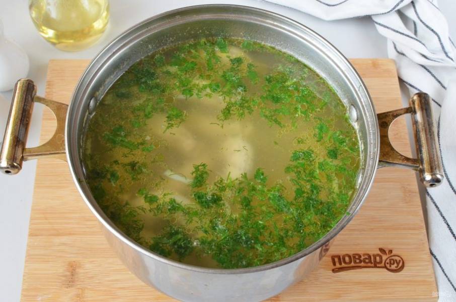 Как приготовить куриный суп с фаршированными шейками