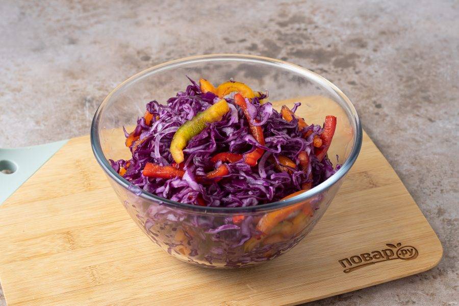Салаты из краснокочанной капусты, 28 рецептов — Рецепты салатов