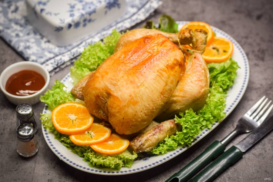 Курица на соли – кулинарный рецепт
