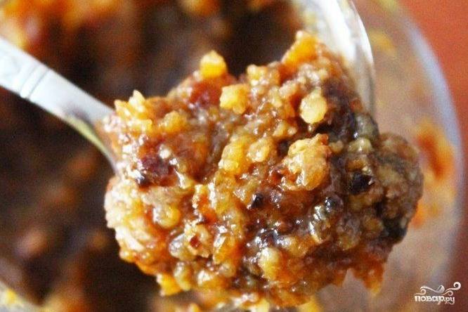 Как приготовить рецепт Витаминная смесь из сухофруктов и орехов с медом