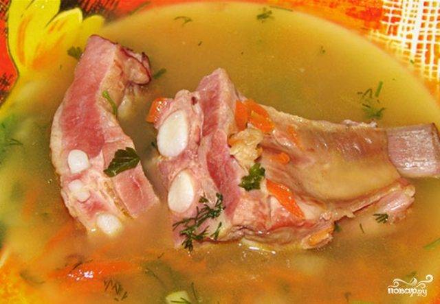 Корейский суп из телячьих ребрышек «кальбитхан»