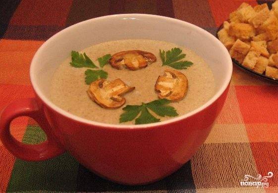 Суп-пюре из сушеных грибов – пошаговый рецепт приготовления с фото