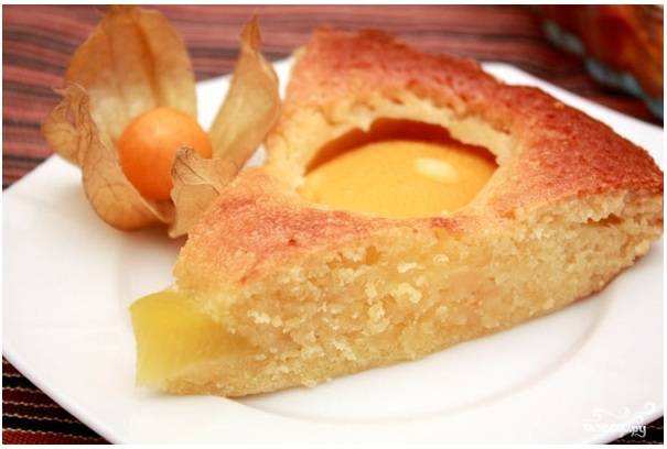 рецепт торта с персиками консервированными и творожным кремом | Дзен