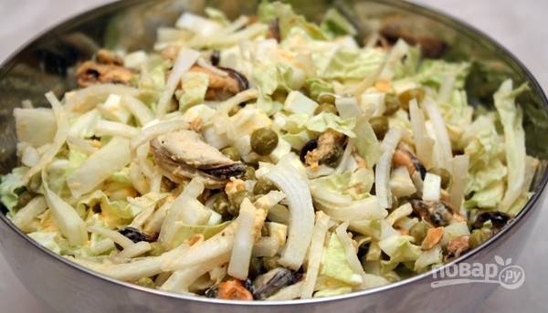 Салат из консервированных мидий рецепт – Греческая кухня: Салаты. «Еда»