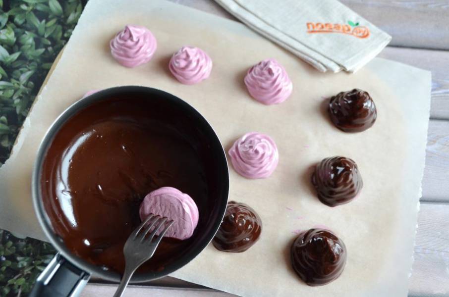 Зефир в шоколаде — рецепт с фото и видео