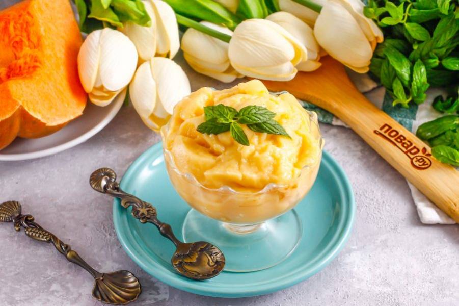 тыквенный мусс. тыквенно-чечевичный суп-пюре.