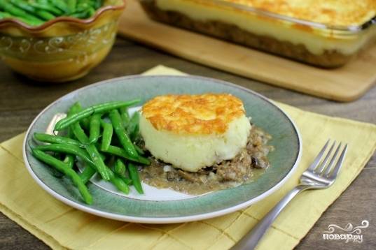 Запеканки с фаршем и грибами