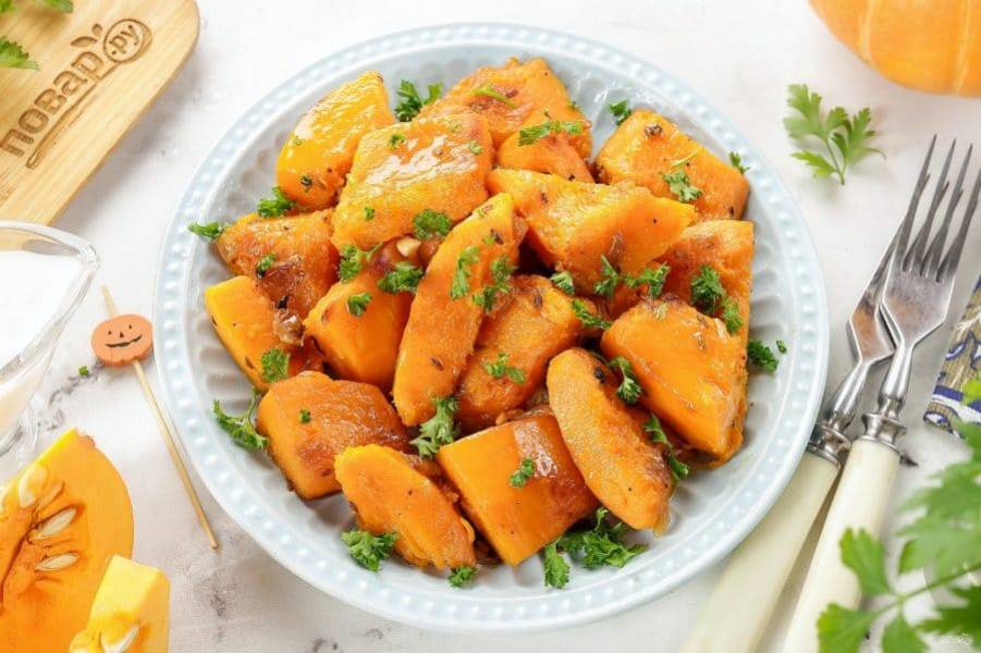 Тыква тушеная