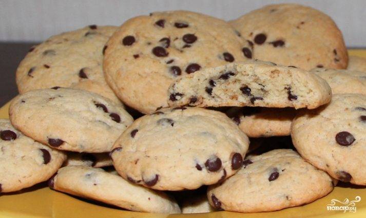 Американское печенье с шоколадными шариками (American Chocolate-chip cookies)