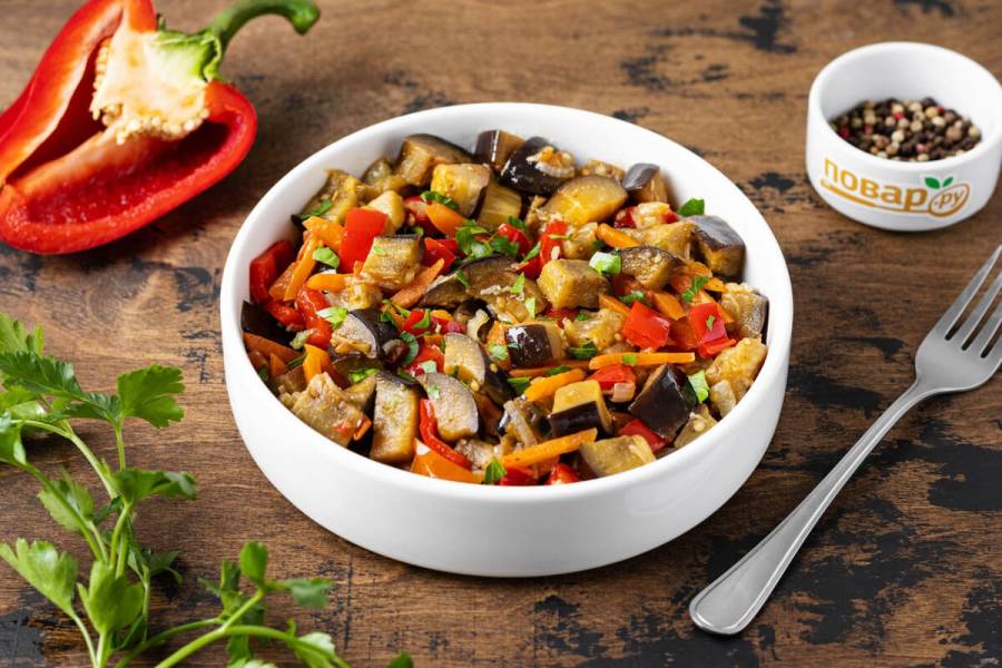 Постное из баклажанов