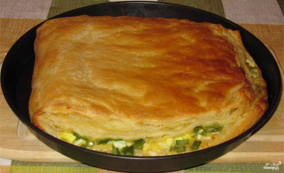 Пирог с луком, яйцом и сыром. Пошаговый рецепт с фото — Кушать нет | Recipes