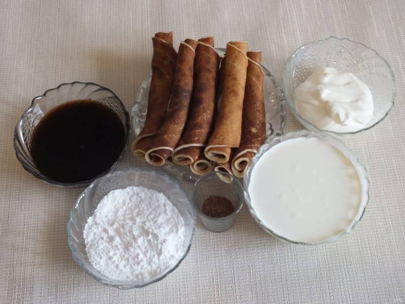 Блинный торт тирамису — рецепт с фото пошагово