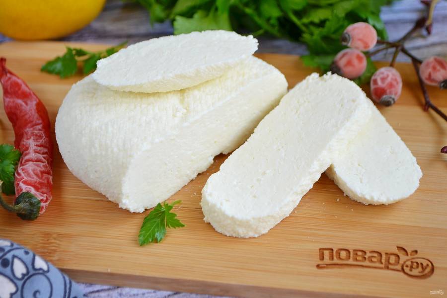 Домашний сыр обезжиренный