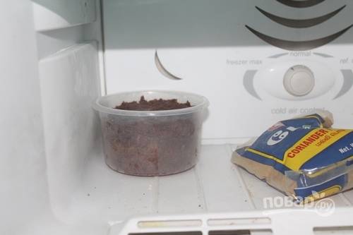 10.	Готовый кекс отправьте в холодильник на 1 час.