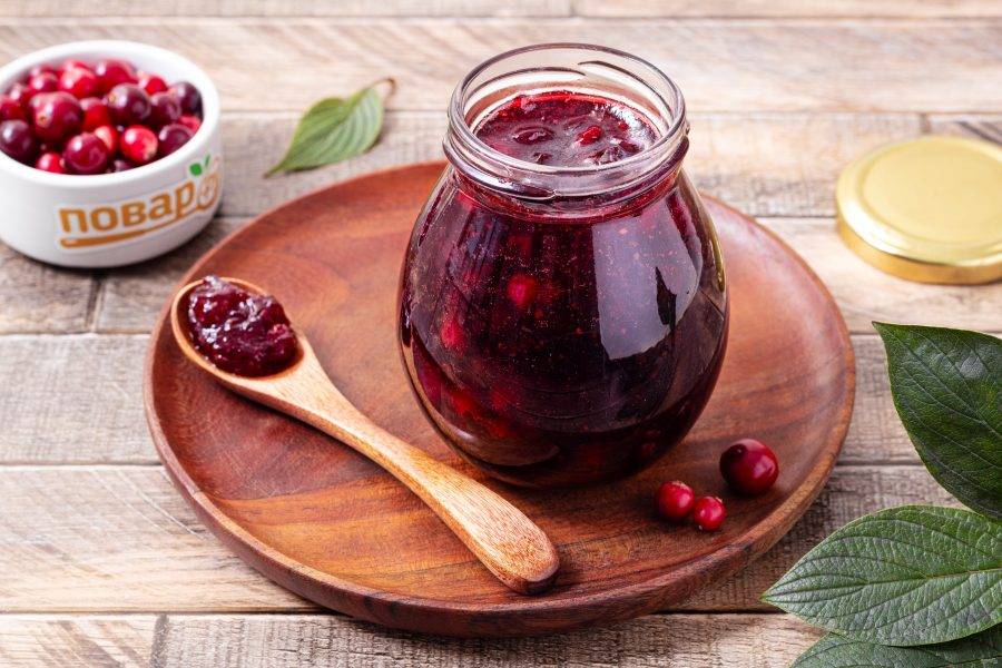 Клюквенное варенье готово, приятного вам аппетита!