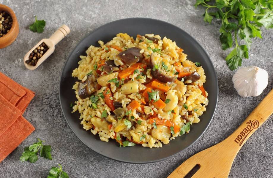 Постный плов