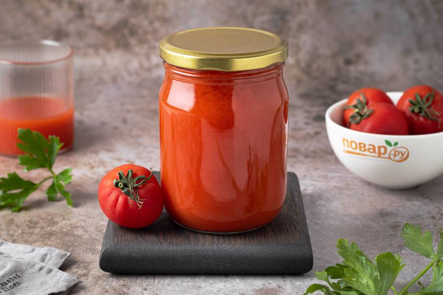 Приготовление томатного сока: