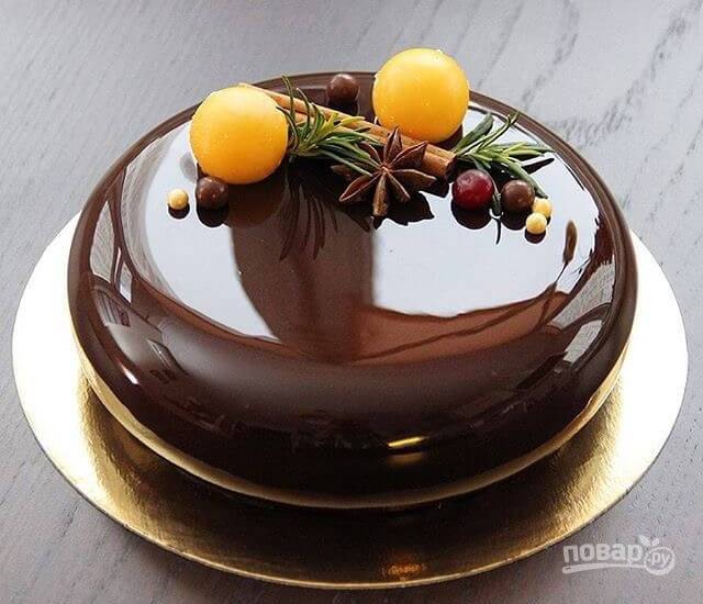 Шоколадная глазурь для торта из какао