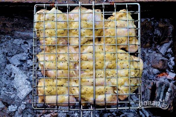 ШАШЛЫК ИЗ КУРИНЫХ НОЖЕК В МАРИНАДЕ ИЗ КИВИ
