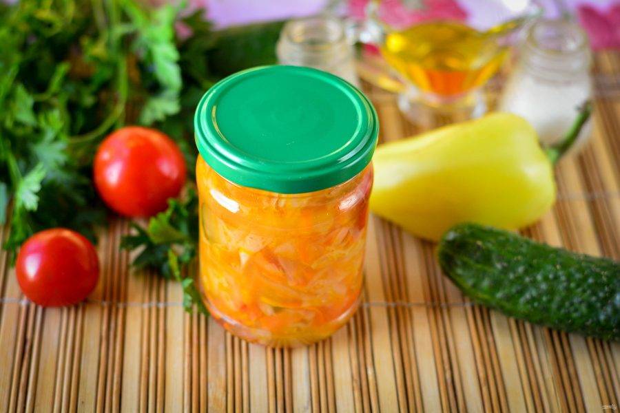 Овощной салат Берегись водка на зиму рецепт пошаговый с фото - zelgrumer.ru