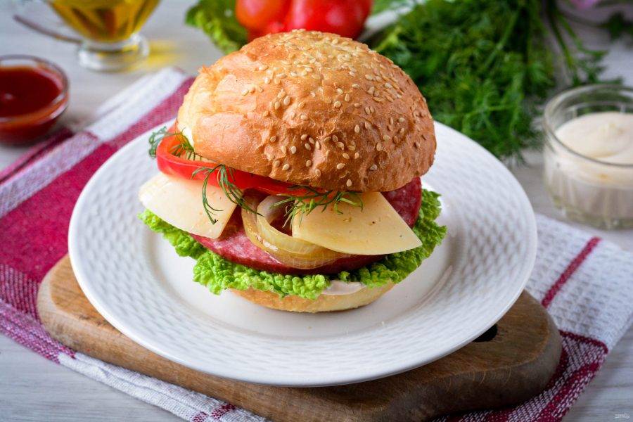 Как приготовить гамбургер в домашних условиях