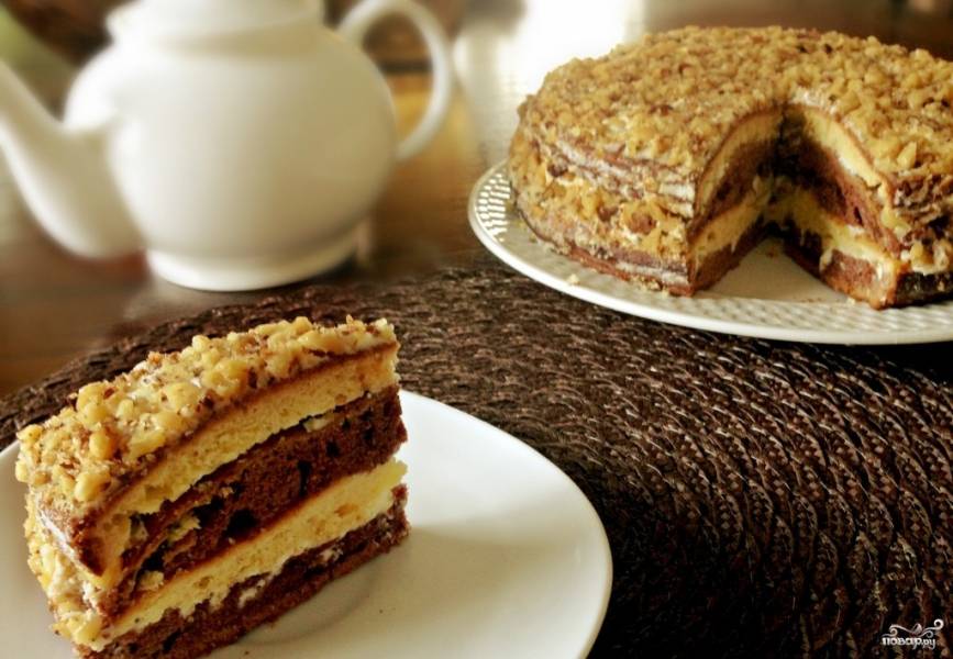 Простой сметанный торт «Зебра», рецепт с фото — webmaster-korolev.ru