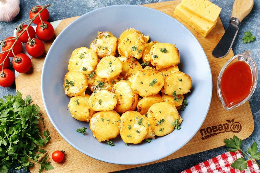 Картофель с сыром, пошаговый рецепт на ккал, фото, ингредиенты - Лиличка28
