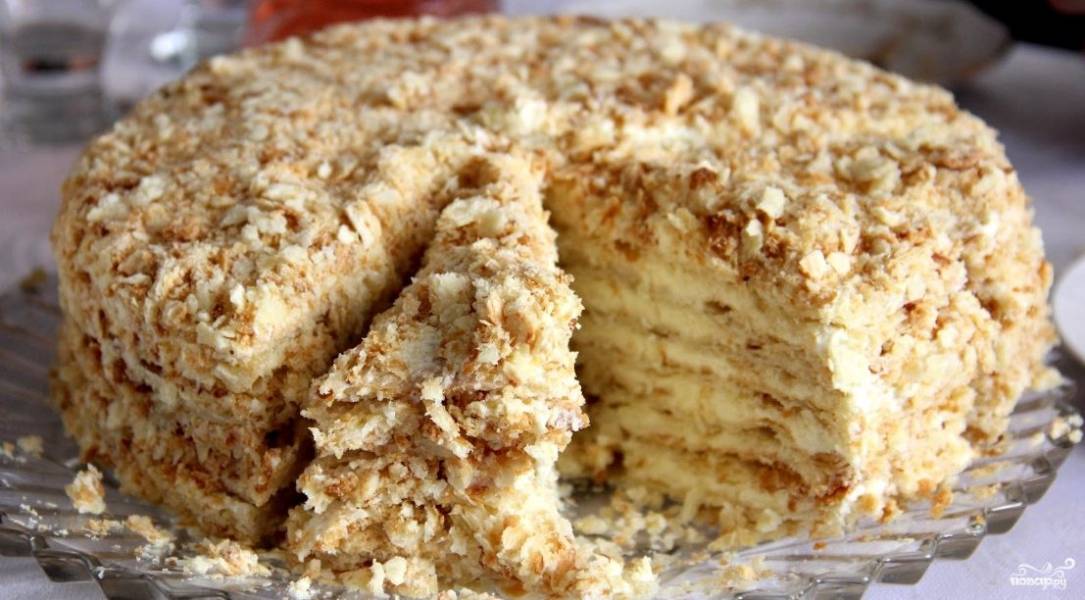 Торт наполеон видео рецепт вкусный пальчики оближешь и простой торт наполеон с заварным кремом
