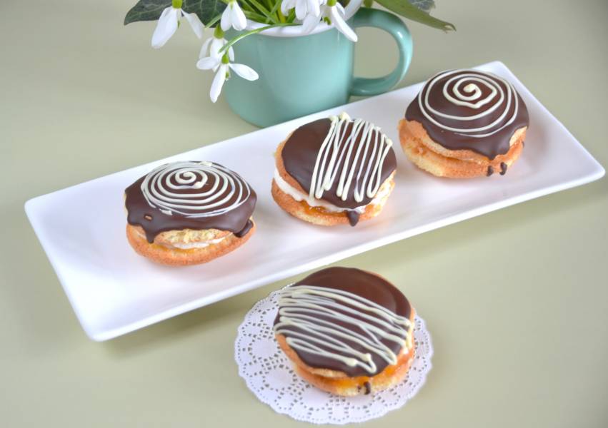 Бисквитные пирожные «Буше» — рецепт с фото пошагово