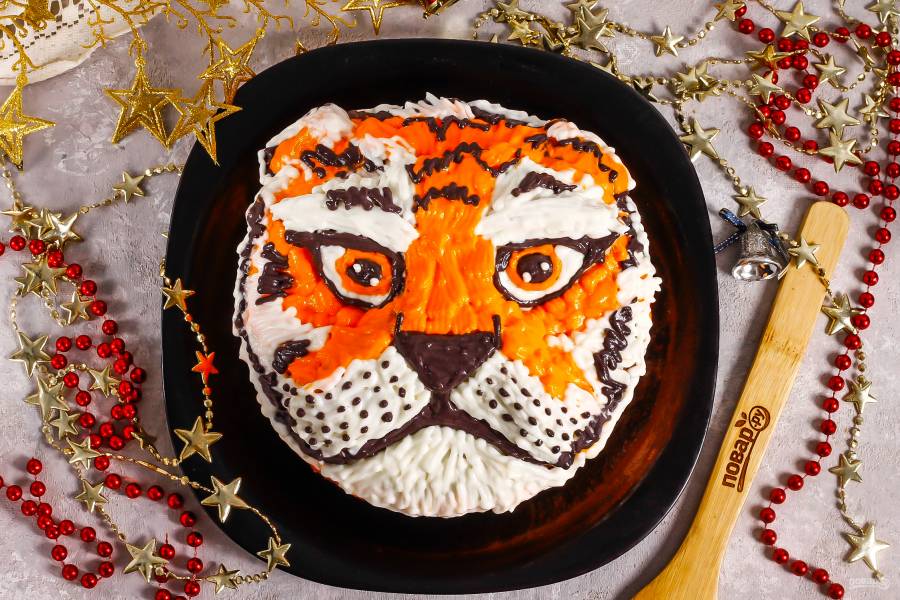 Торт "Тигр" на Новый год 2022