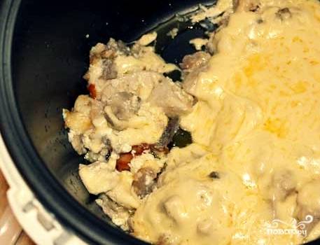 Жульен с грибами, курицей и сливками в духовке — пошаговый рецепт с фото
