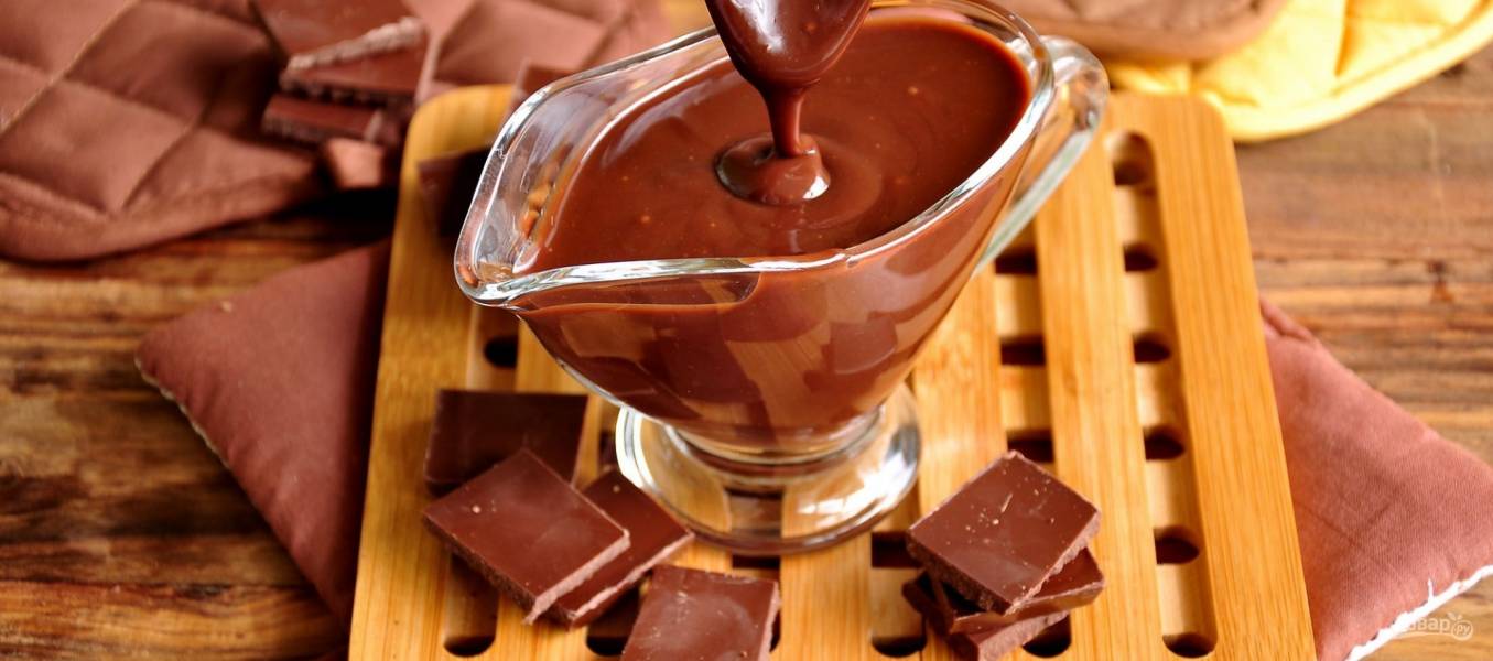 Шоколадная глазурь из шоколада и масла