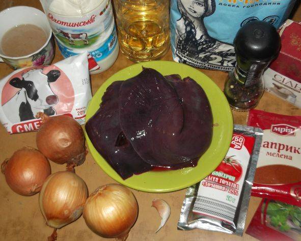Как приготовить рецепт Гуляш из куриной печени