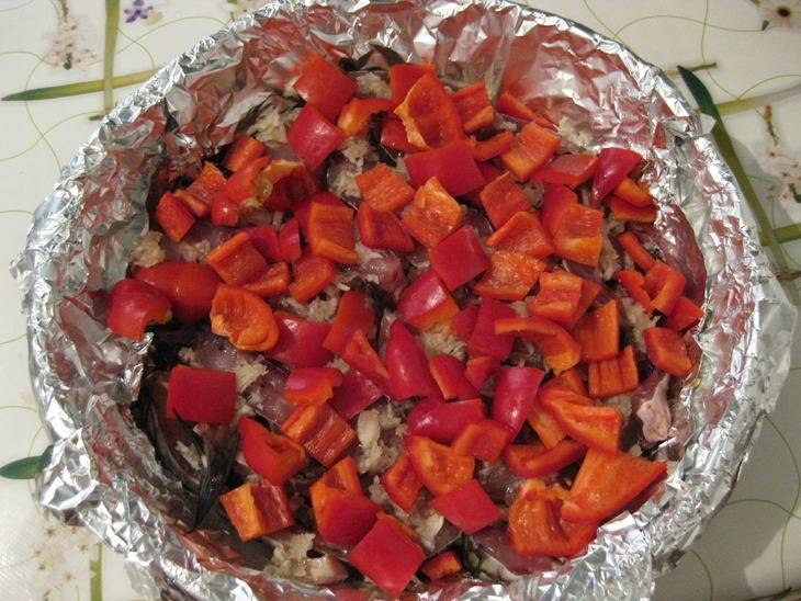 Карп в томатно-соевом маринаде
