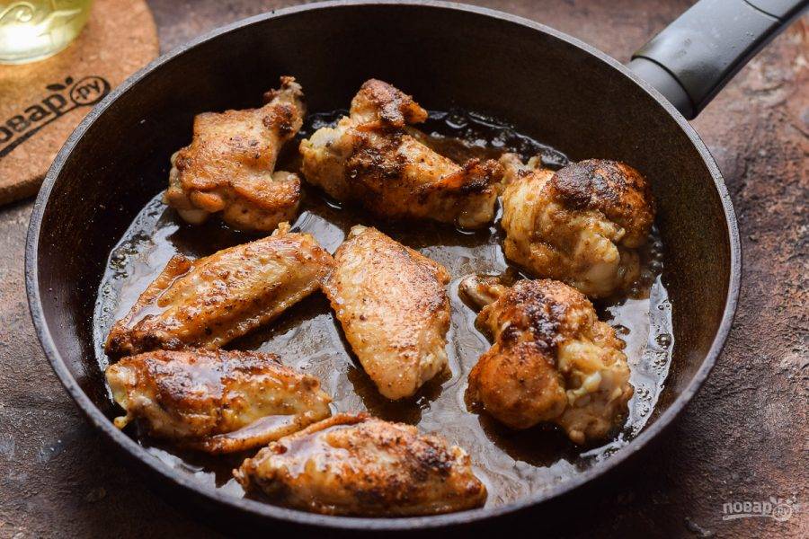 Рецепт куриных крылышек в медово-горчичном соусе — Рецепты