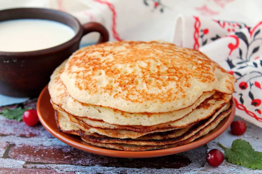 Блины на кислом молоке