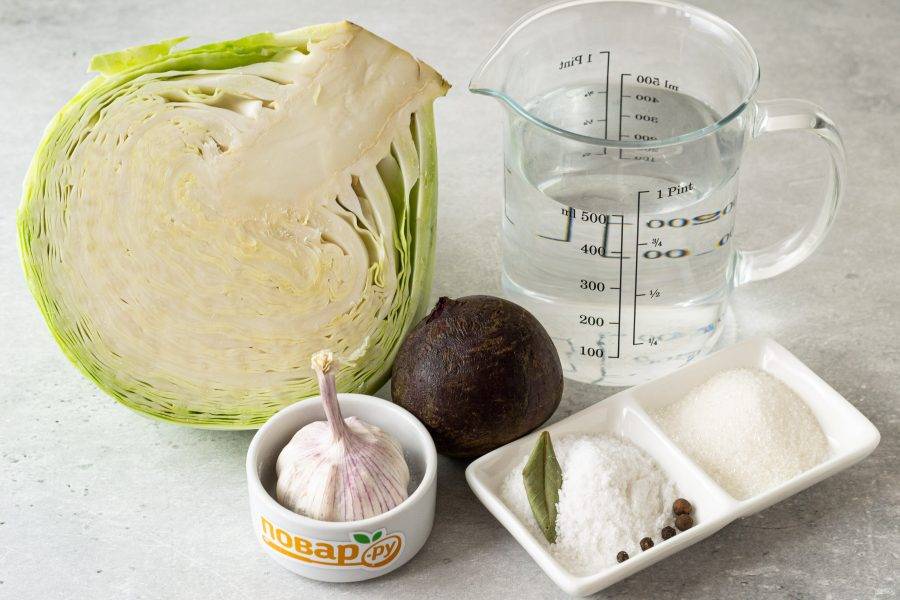 рецепт засолки капусты со свеклой в банке за сутки быстрого приготовления | Дзен