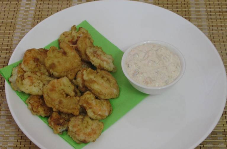 Креветки в кляре с соусом тартар , пошаговый рецепт на ккал, фото, ингредиенты - Fish&More