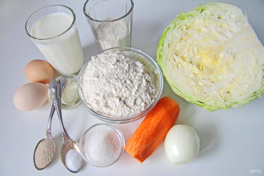 Кулебяка с капустой и яйцом — пошаговый рецепт с фото