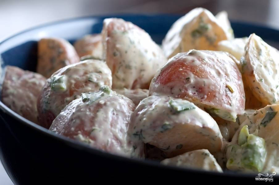 Картофельный салат с луком (бабушкин рецепт) - пошаговый рецепт с фото
